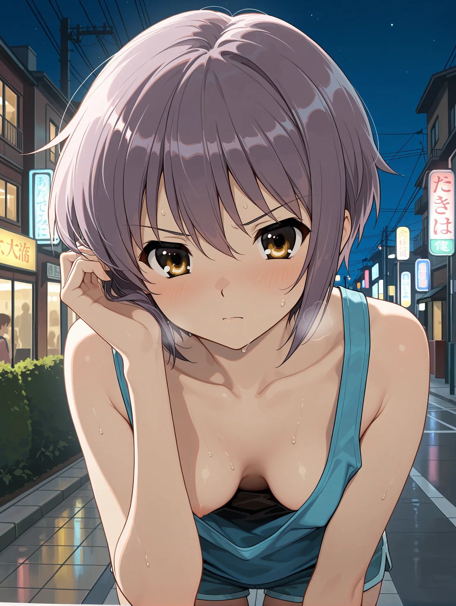 胸チラ