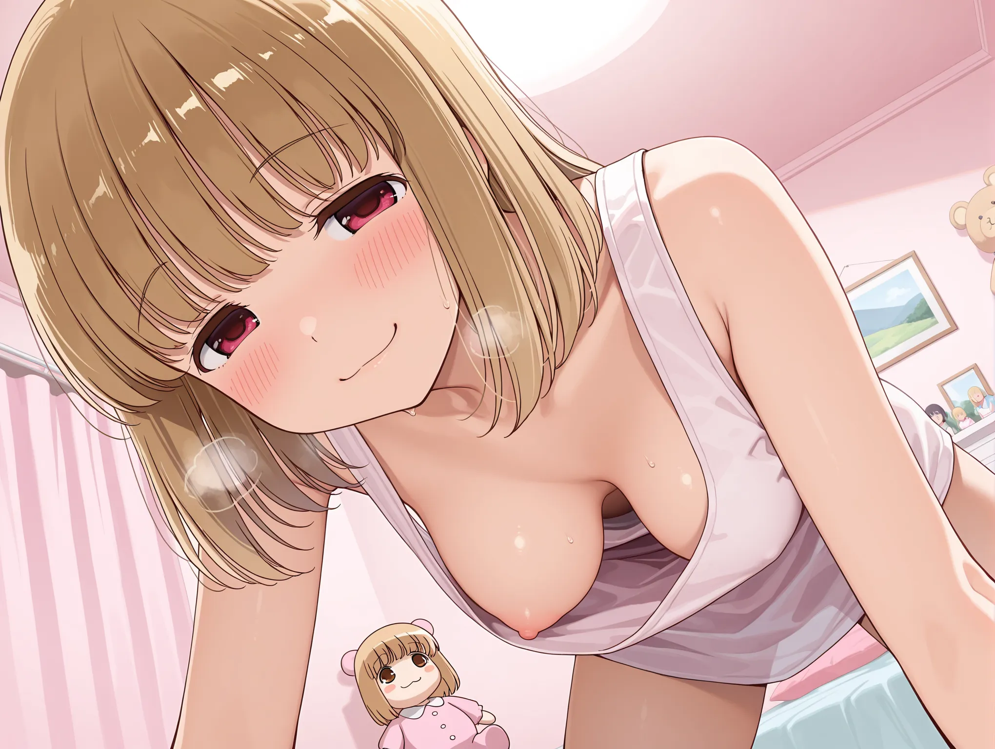 胸チラ