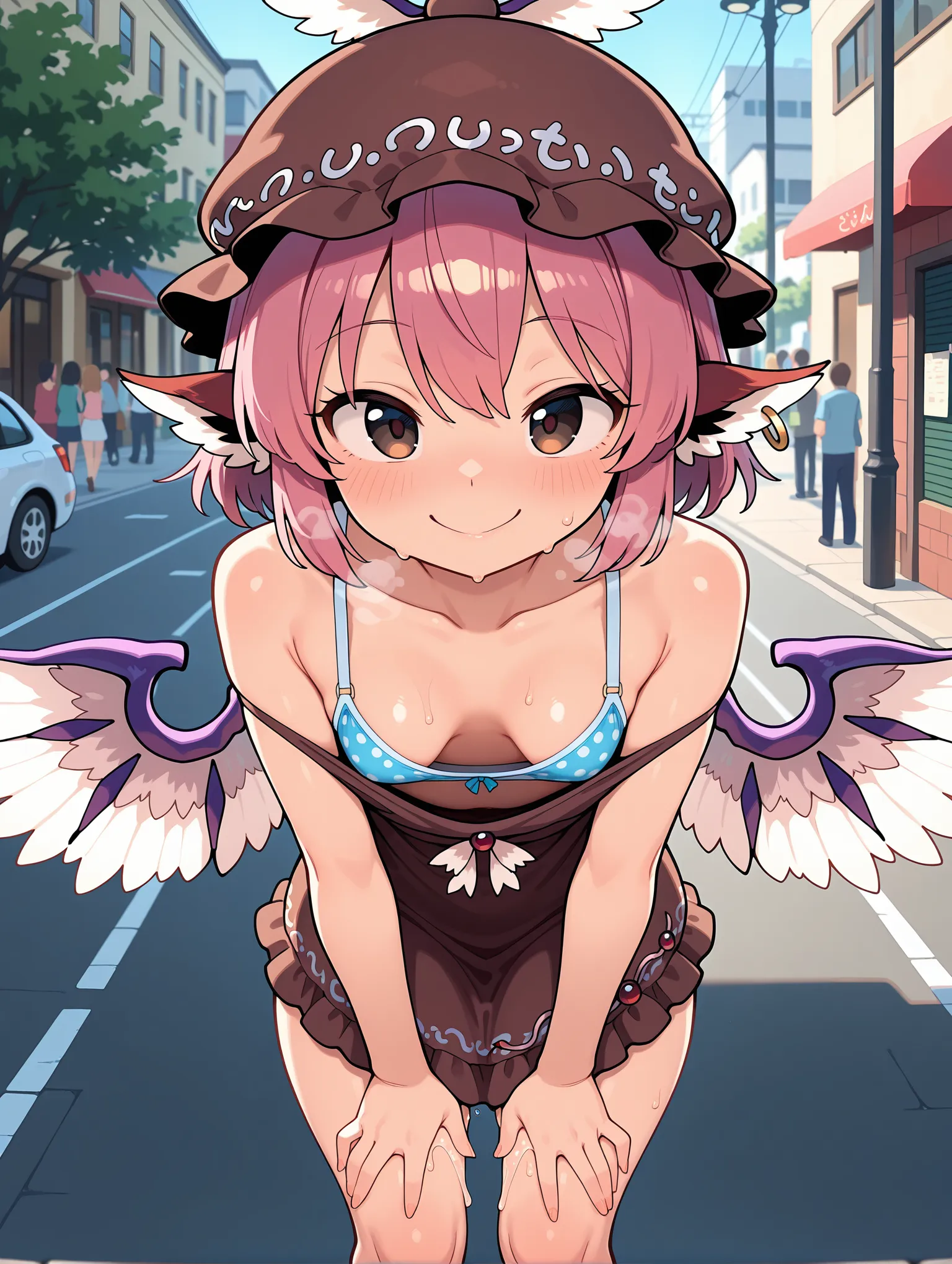 胸チラ