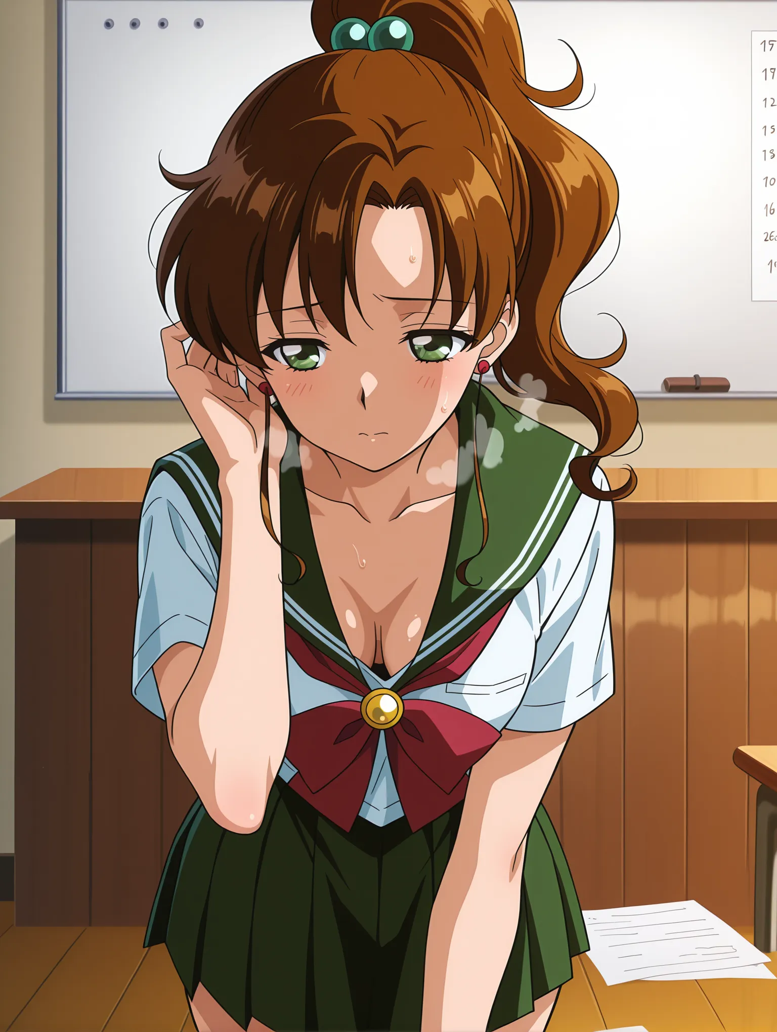 胸チラ