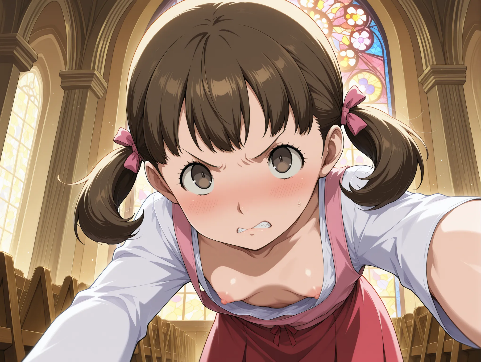 胸チラ