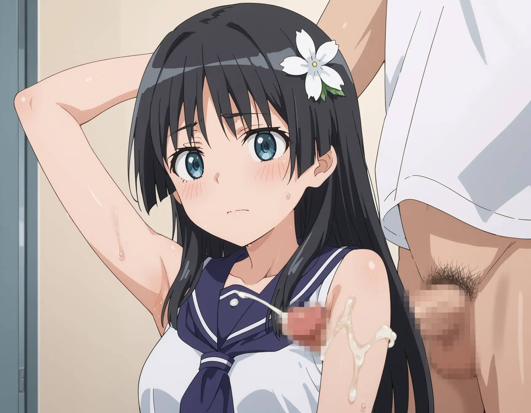 腋コキ