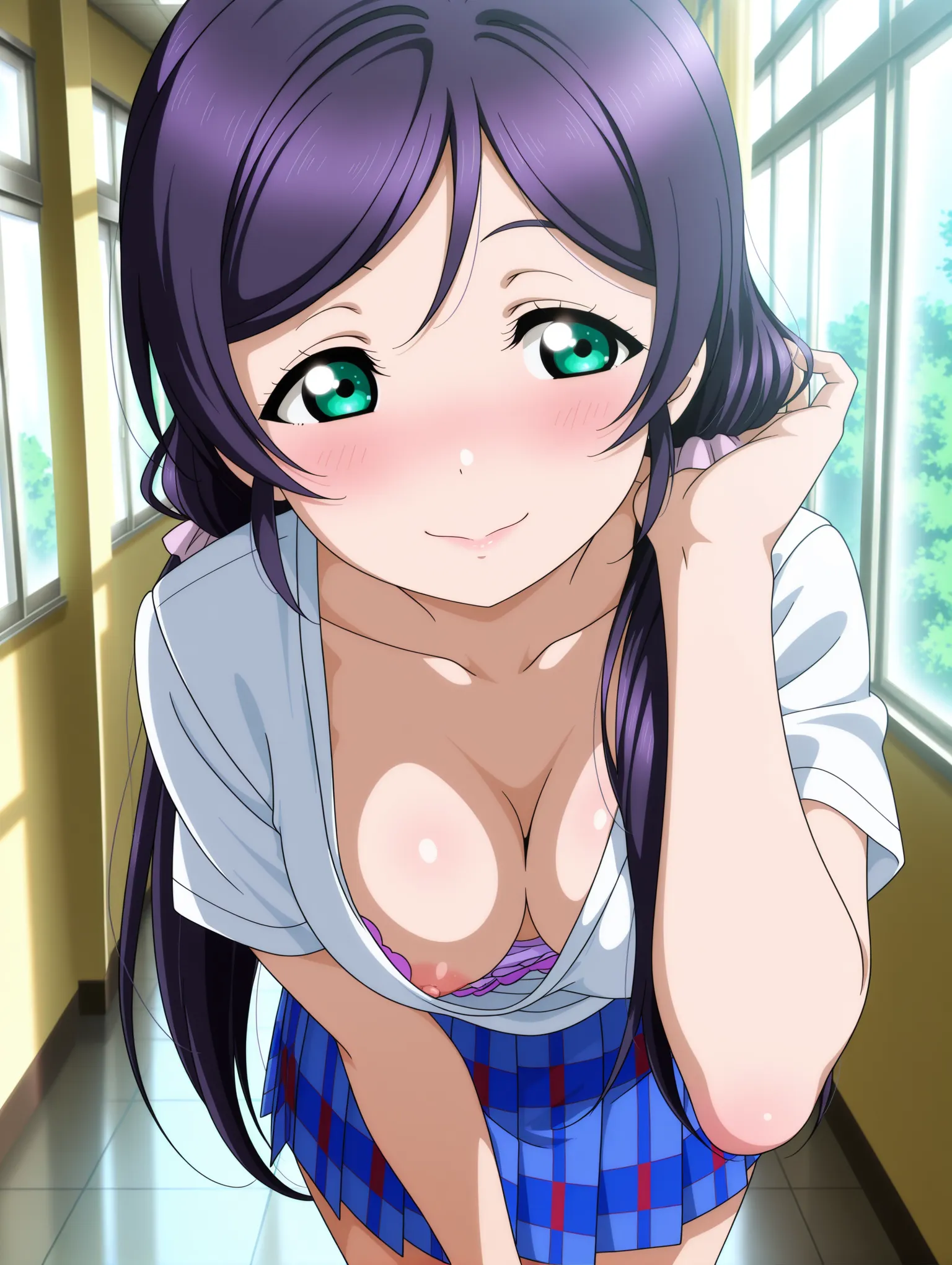 胸チラ