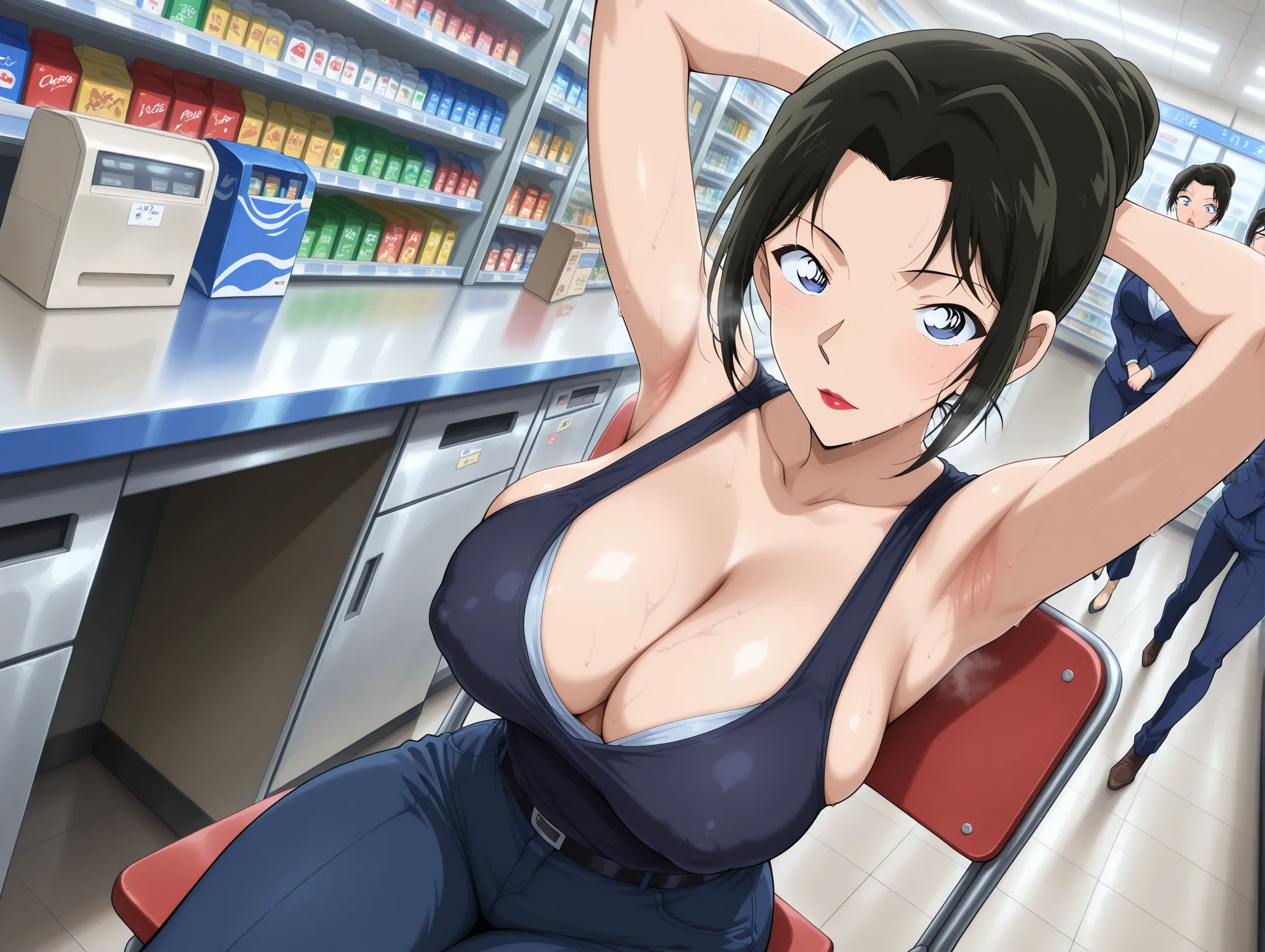 胸チラ