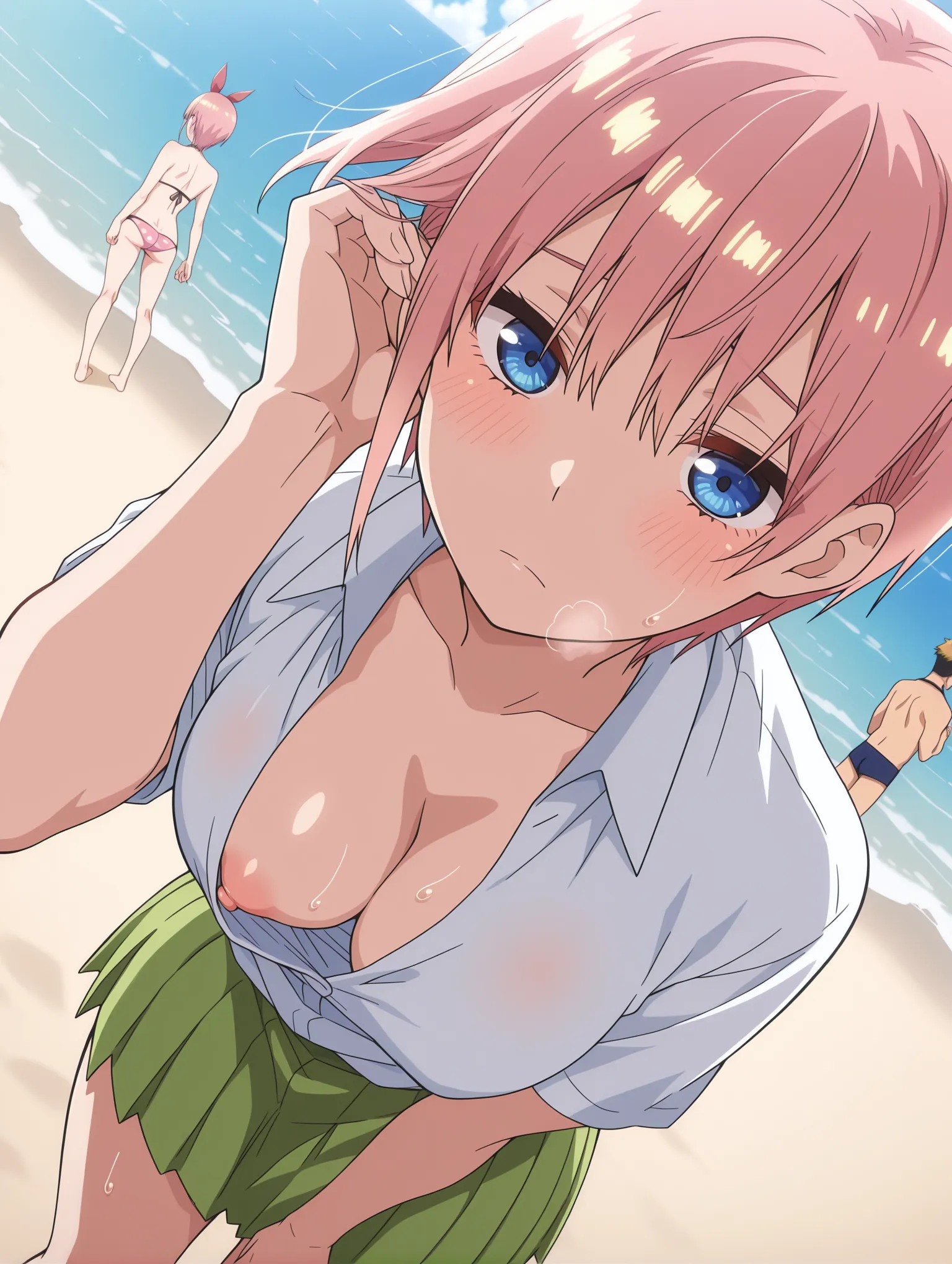 胸チラ