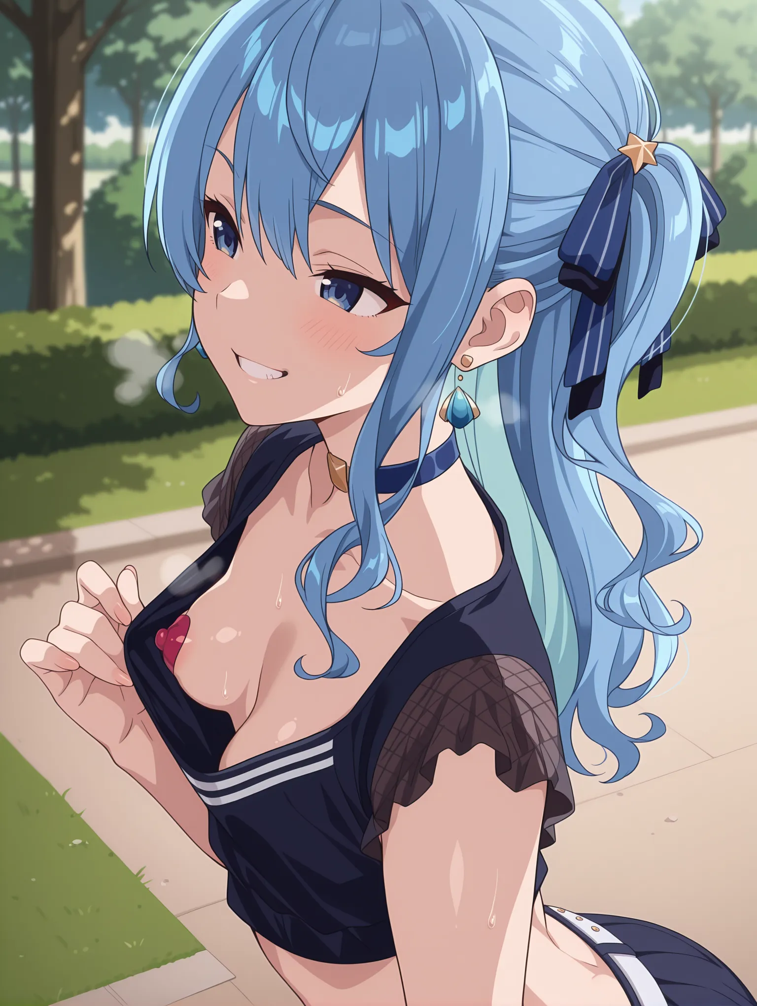 胸チラ