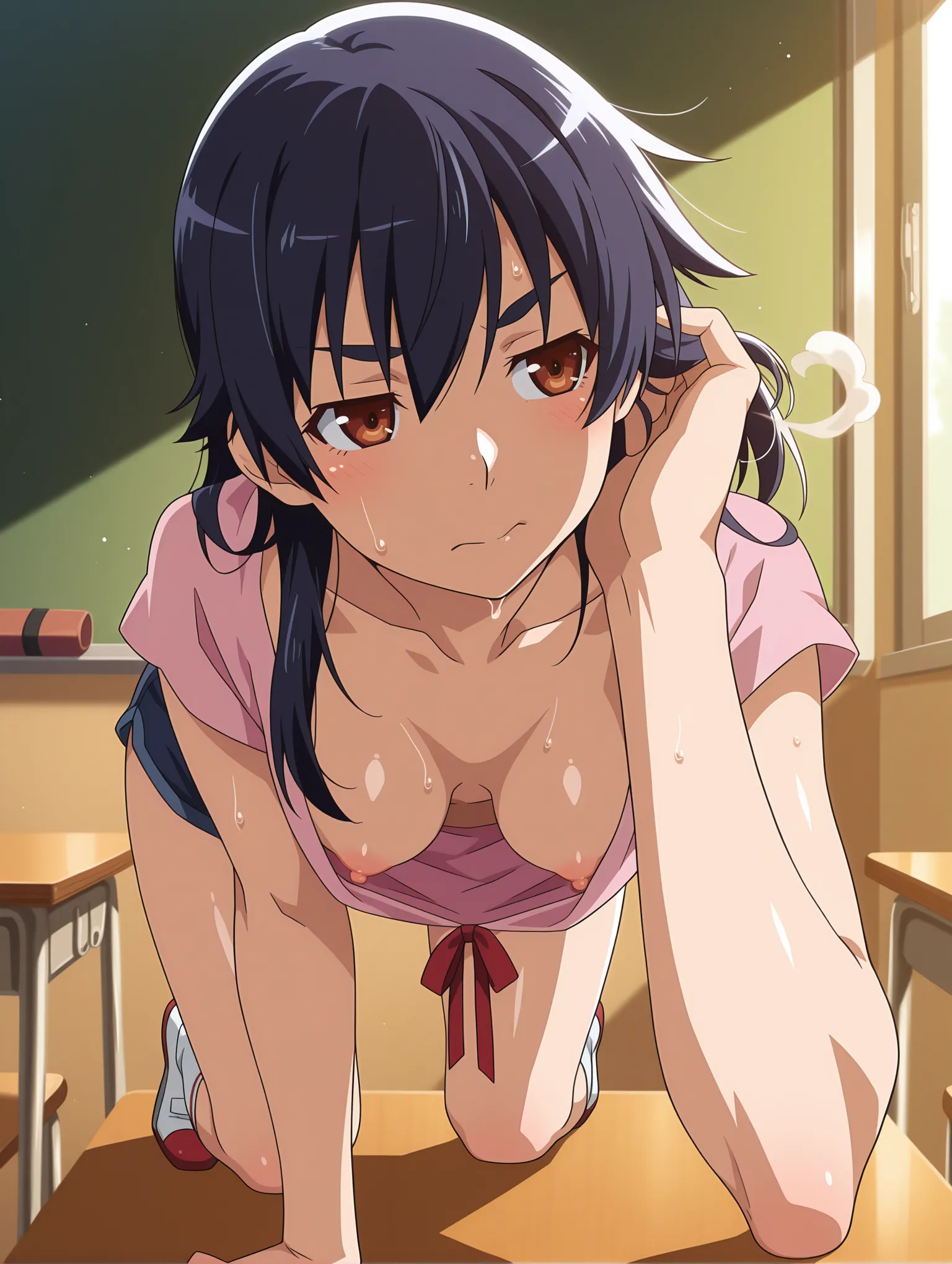 胸チラ