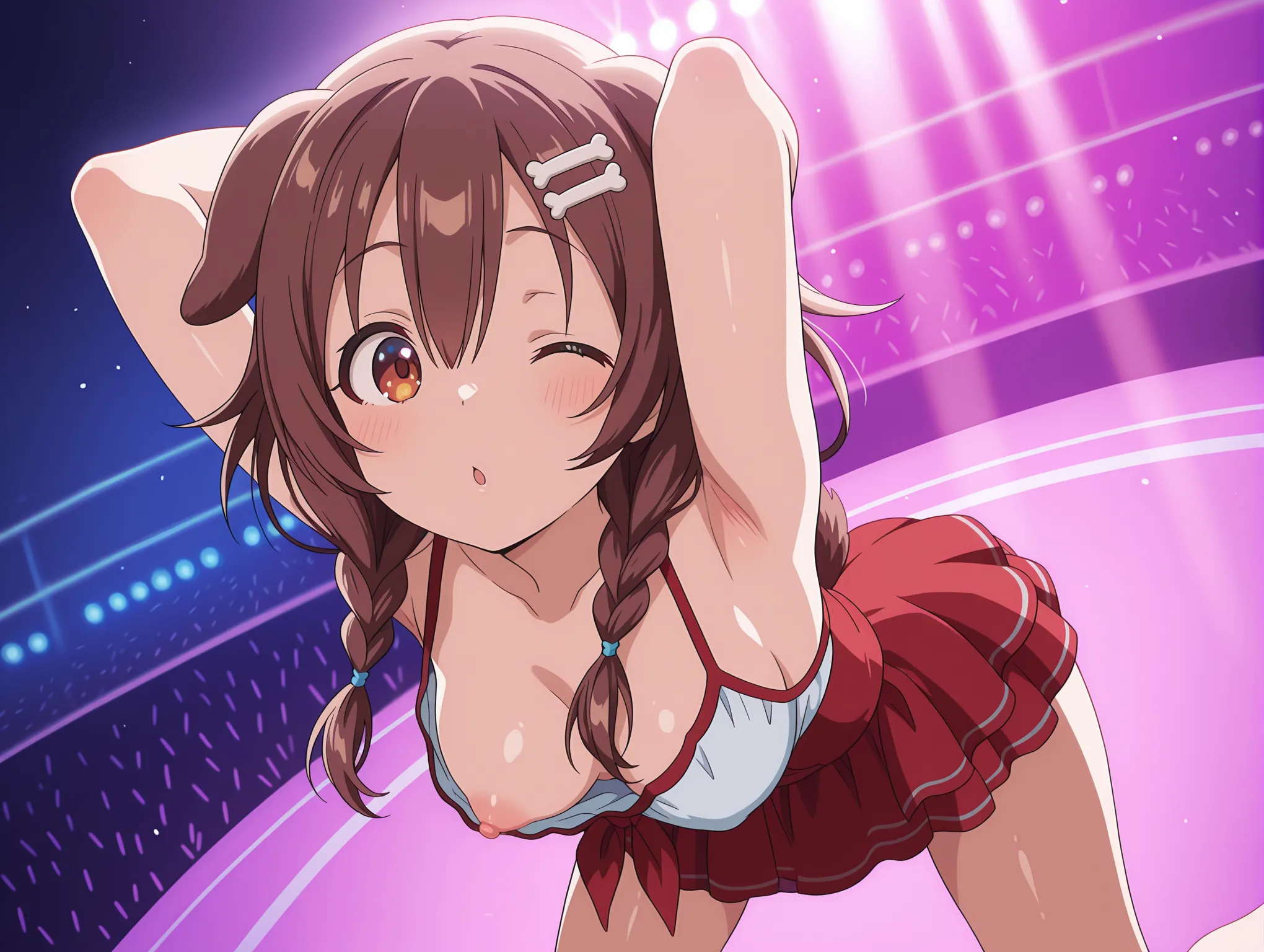 胸チラ