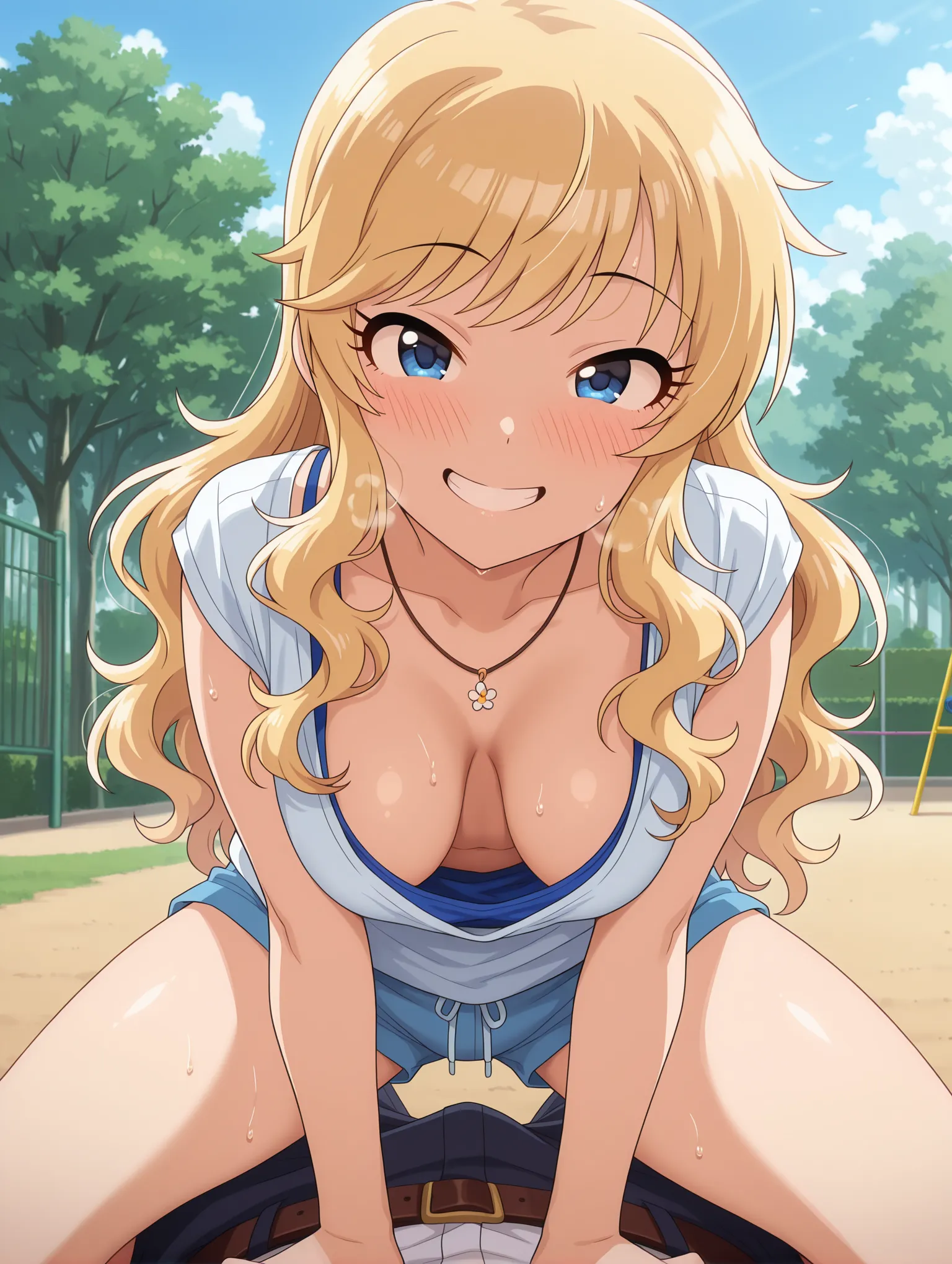 胸チラ
