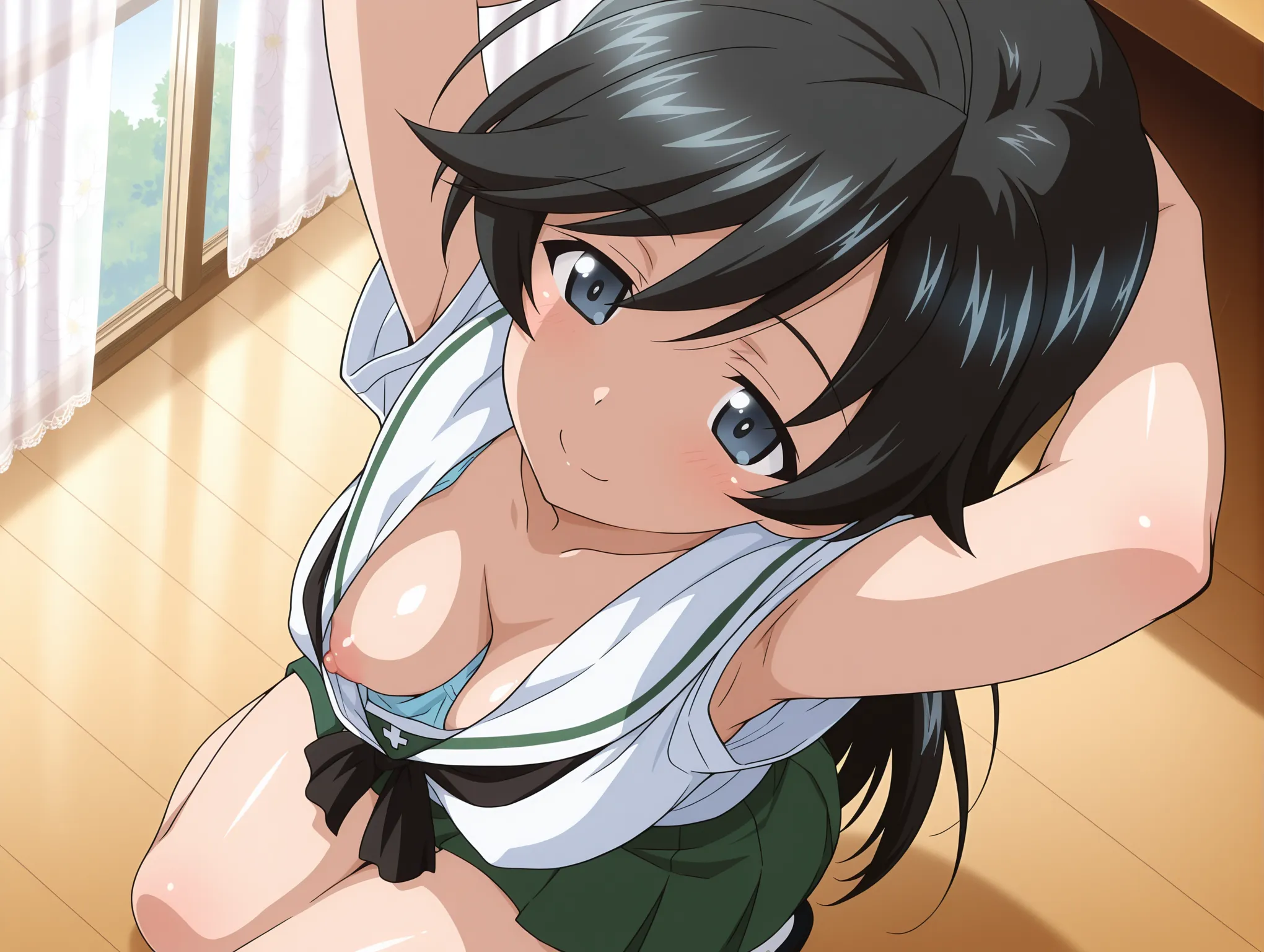 胸チラ
