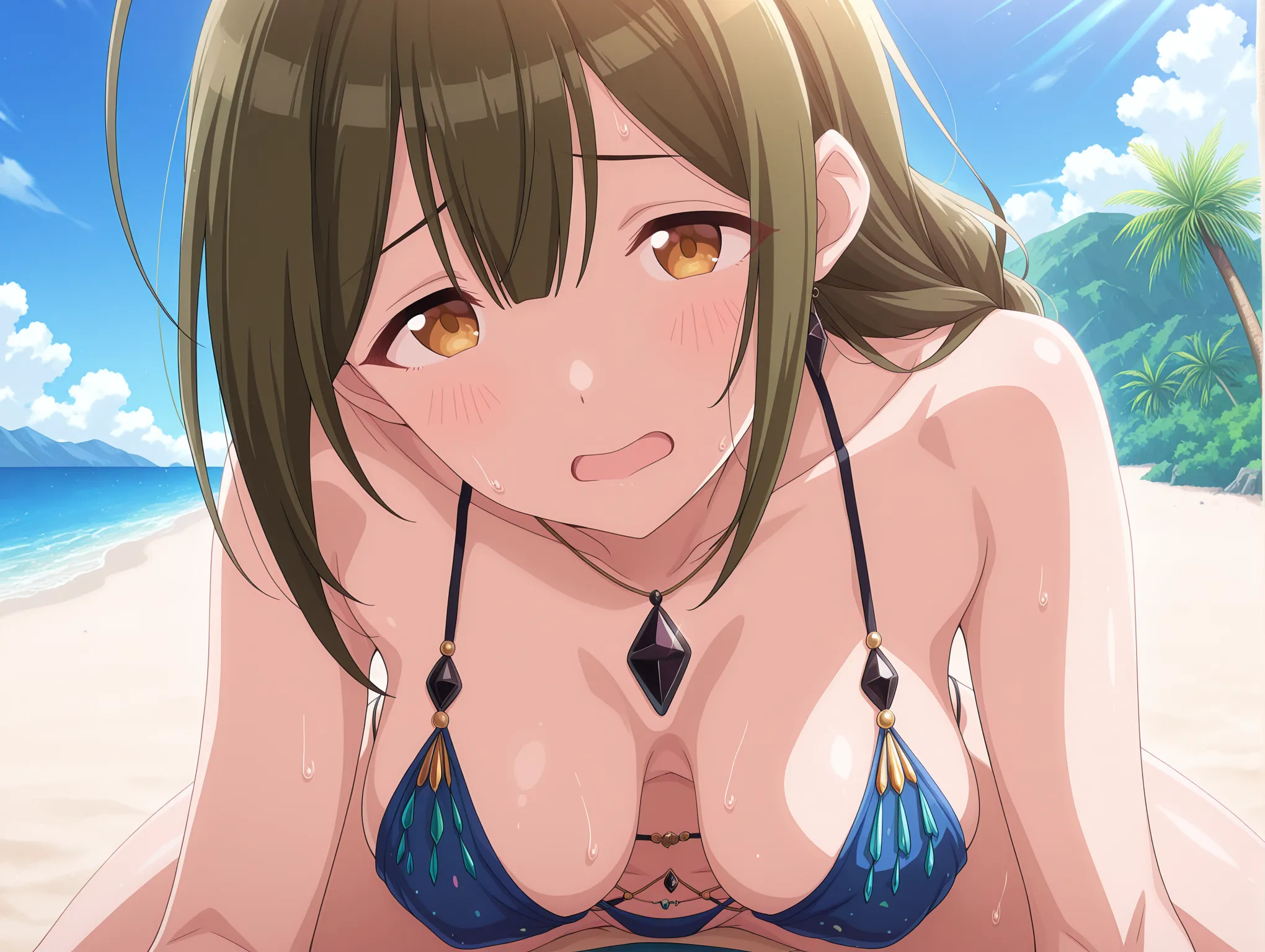 胸チラ
