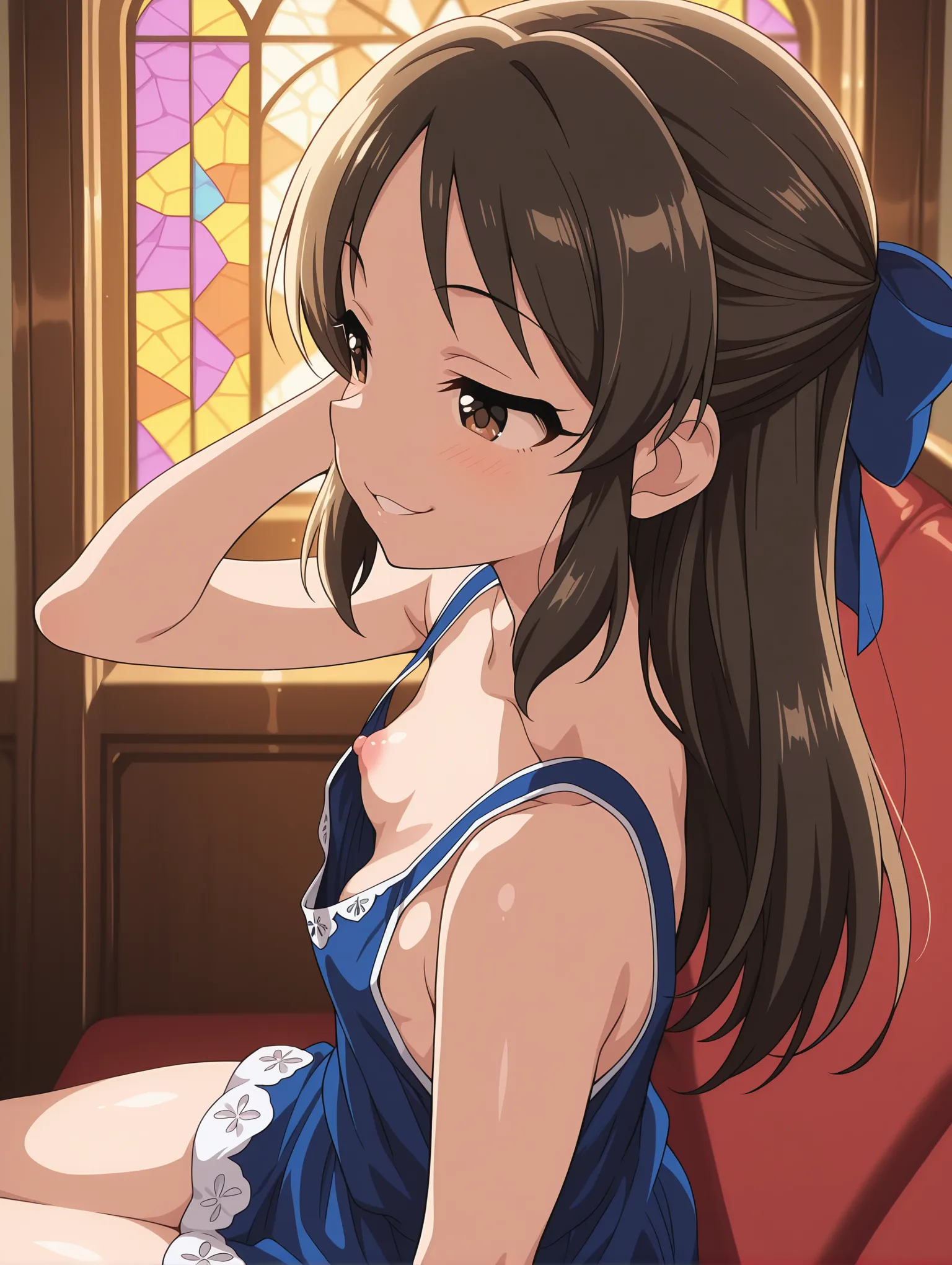 胸チラ