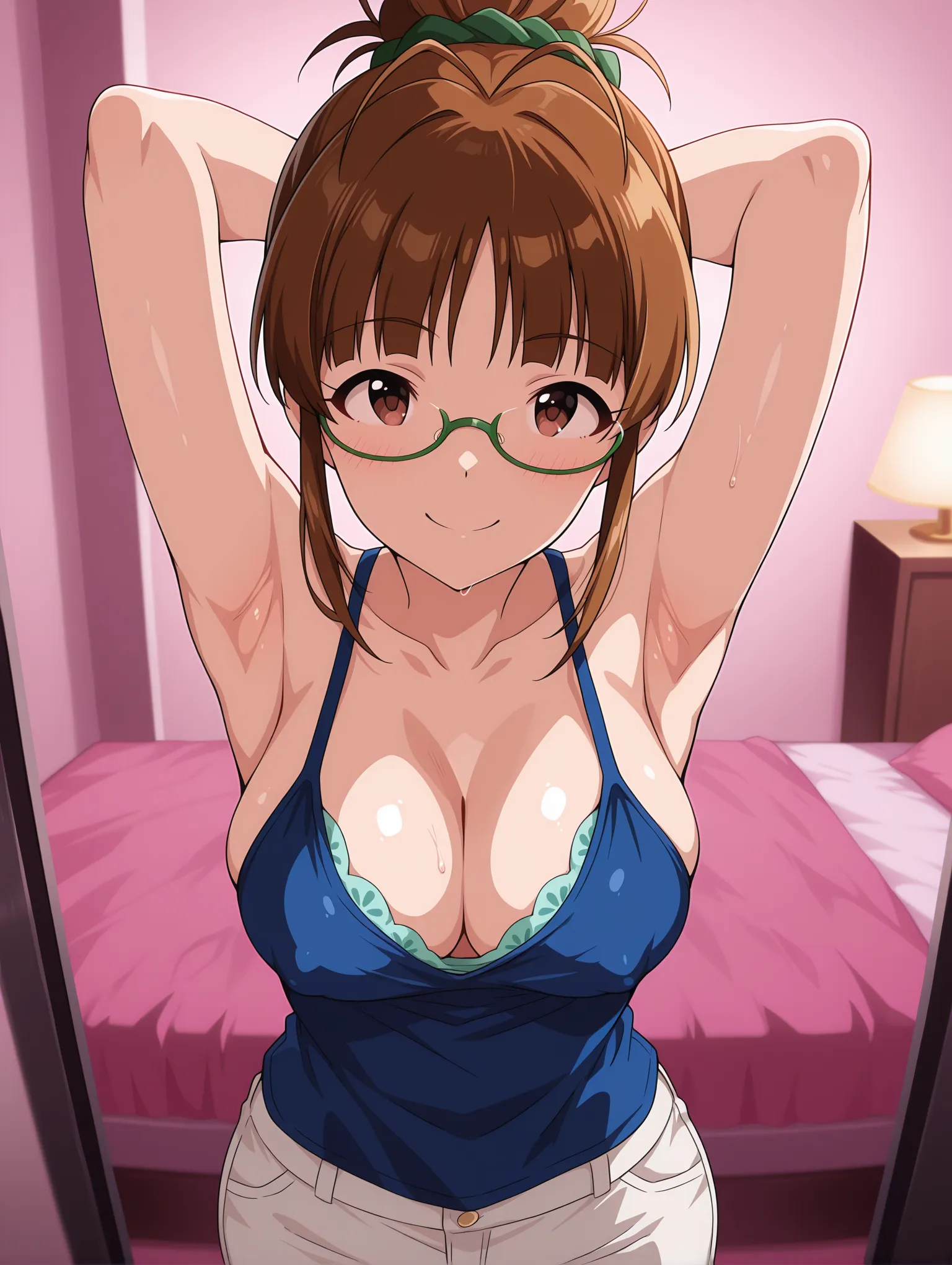 胸チラ