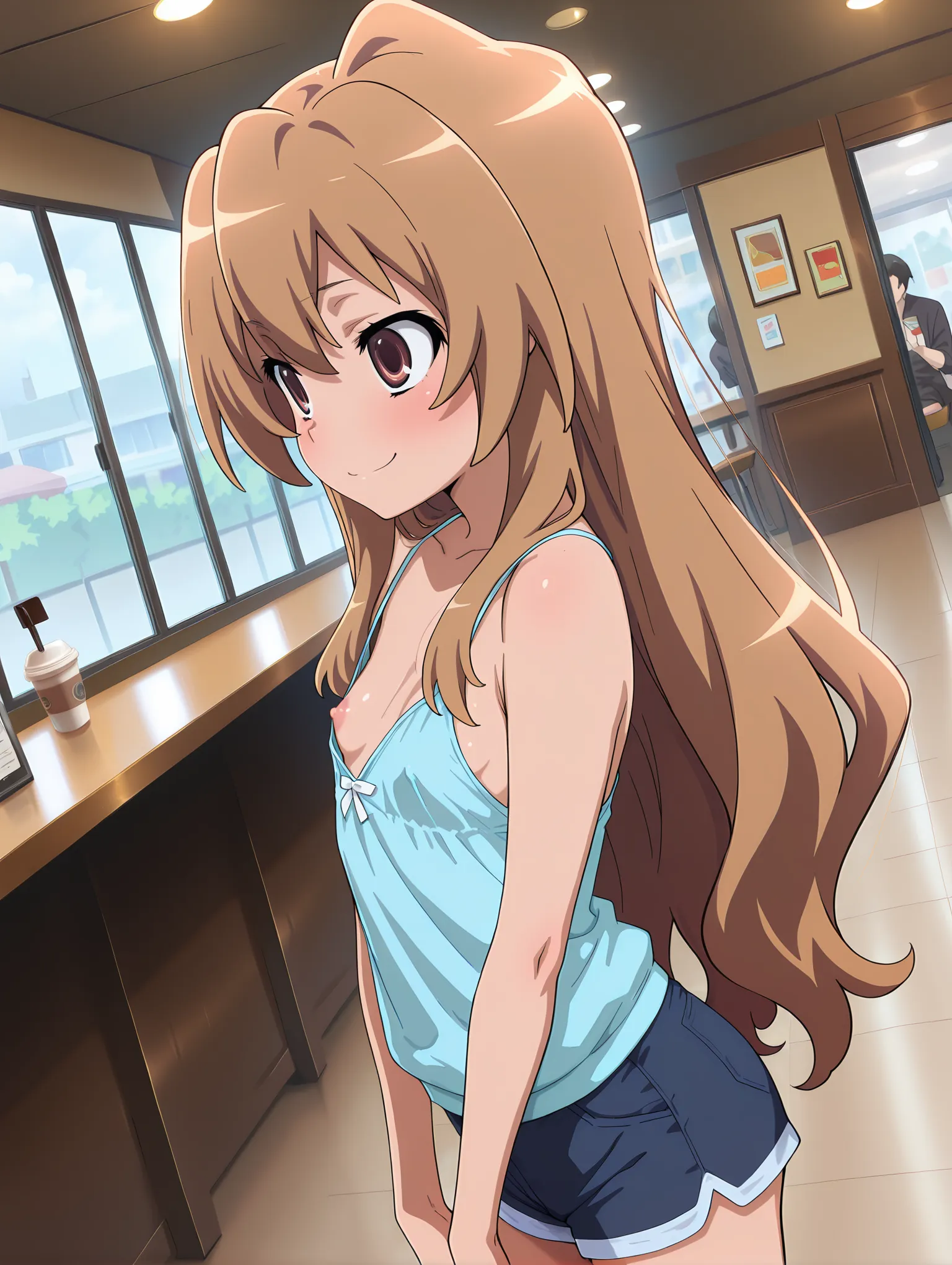 胸チラ