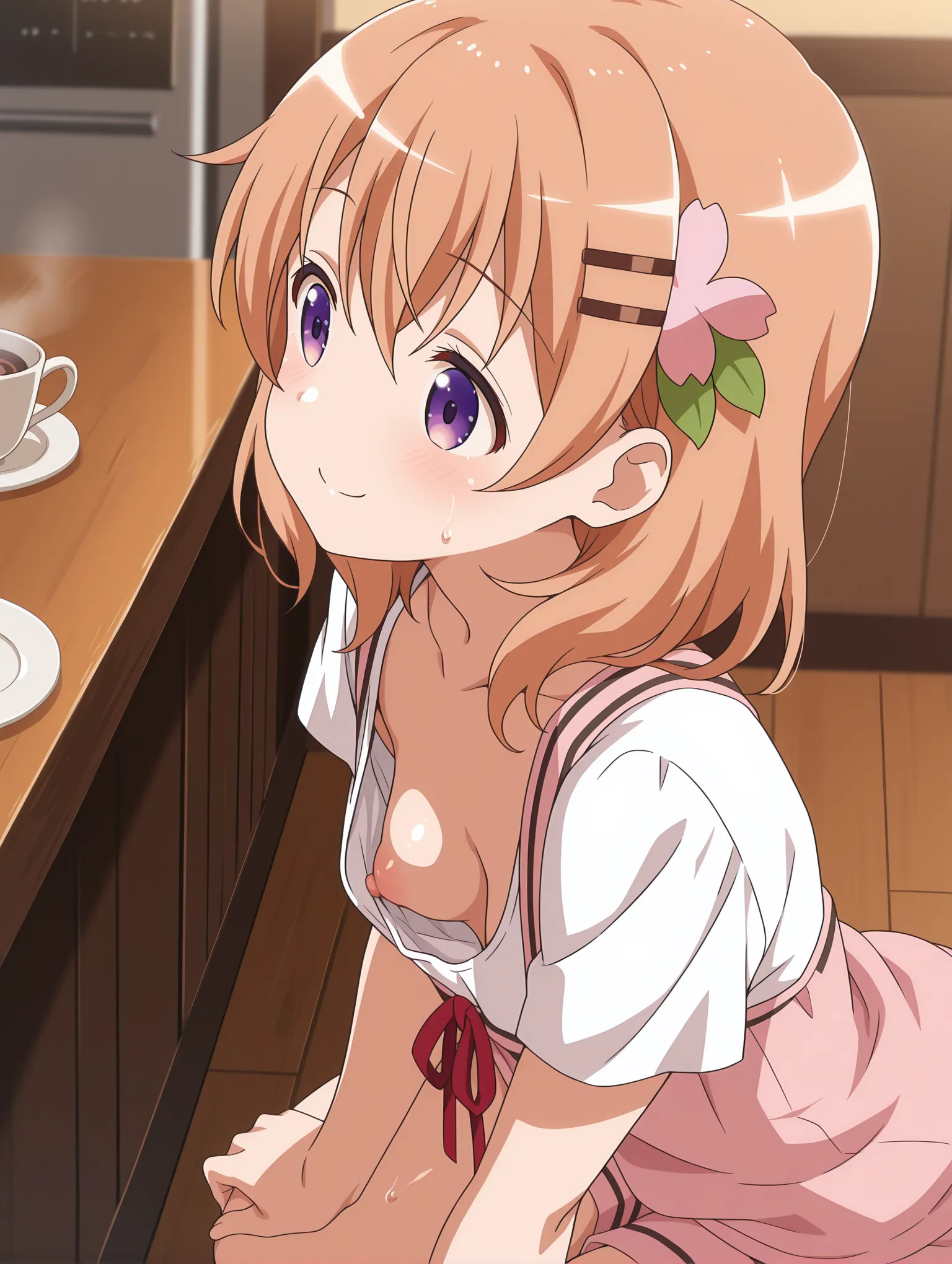 胸チラ