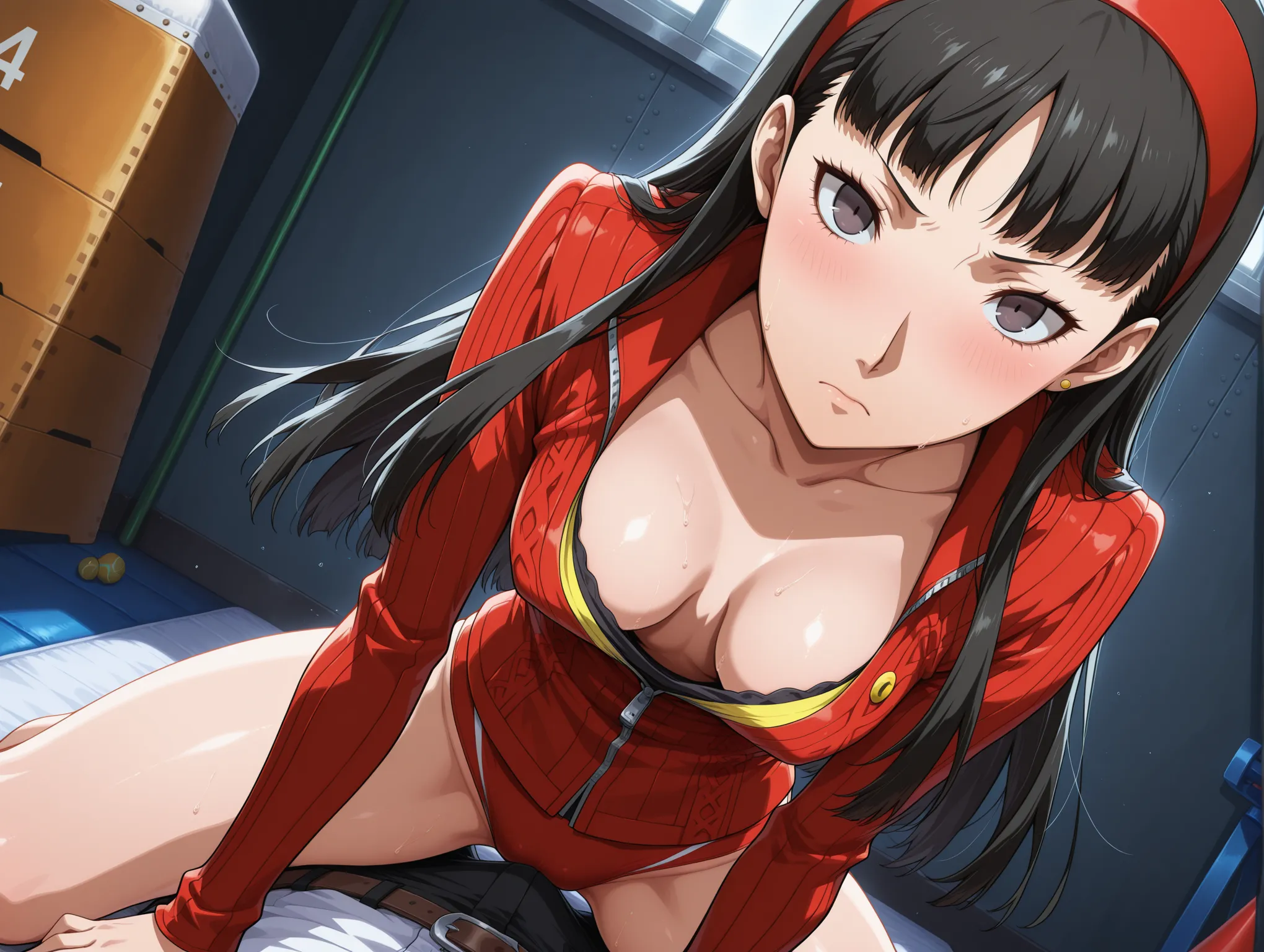 胸チラ