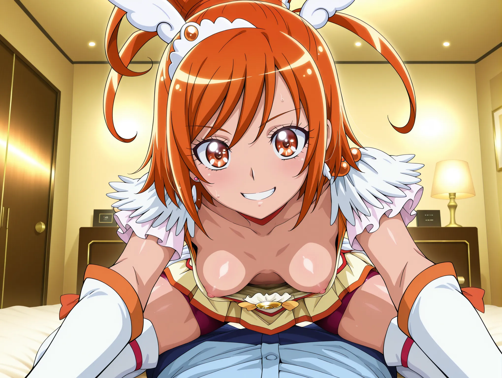 胸チラ
