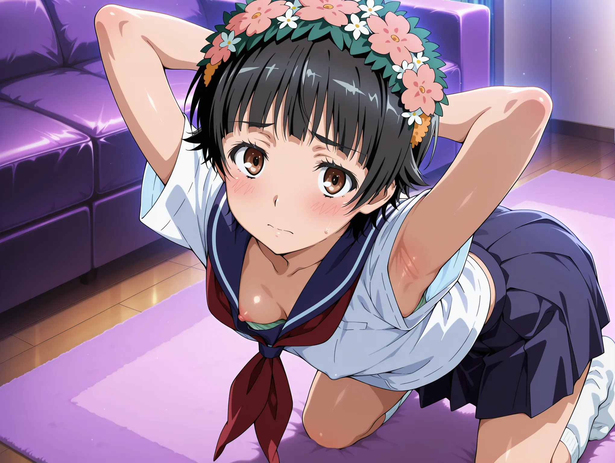 胸チラ