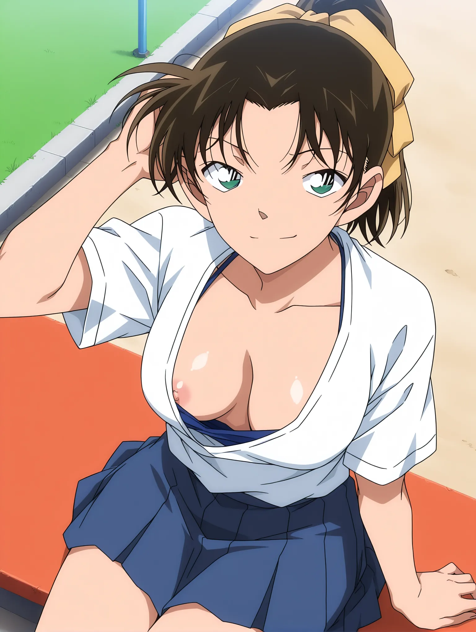 胸チラ