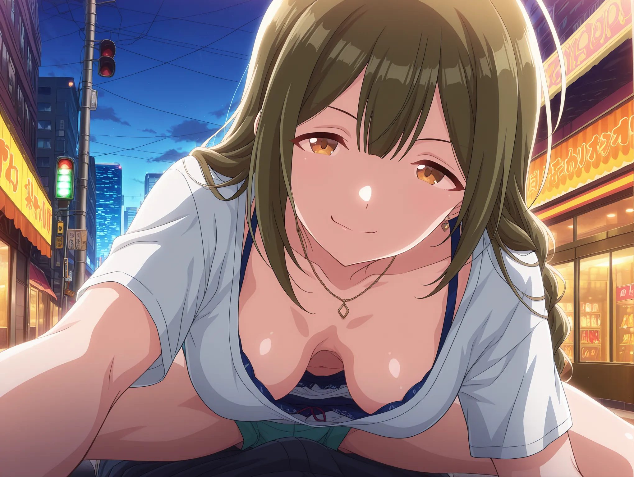 胸チラ