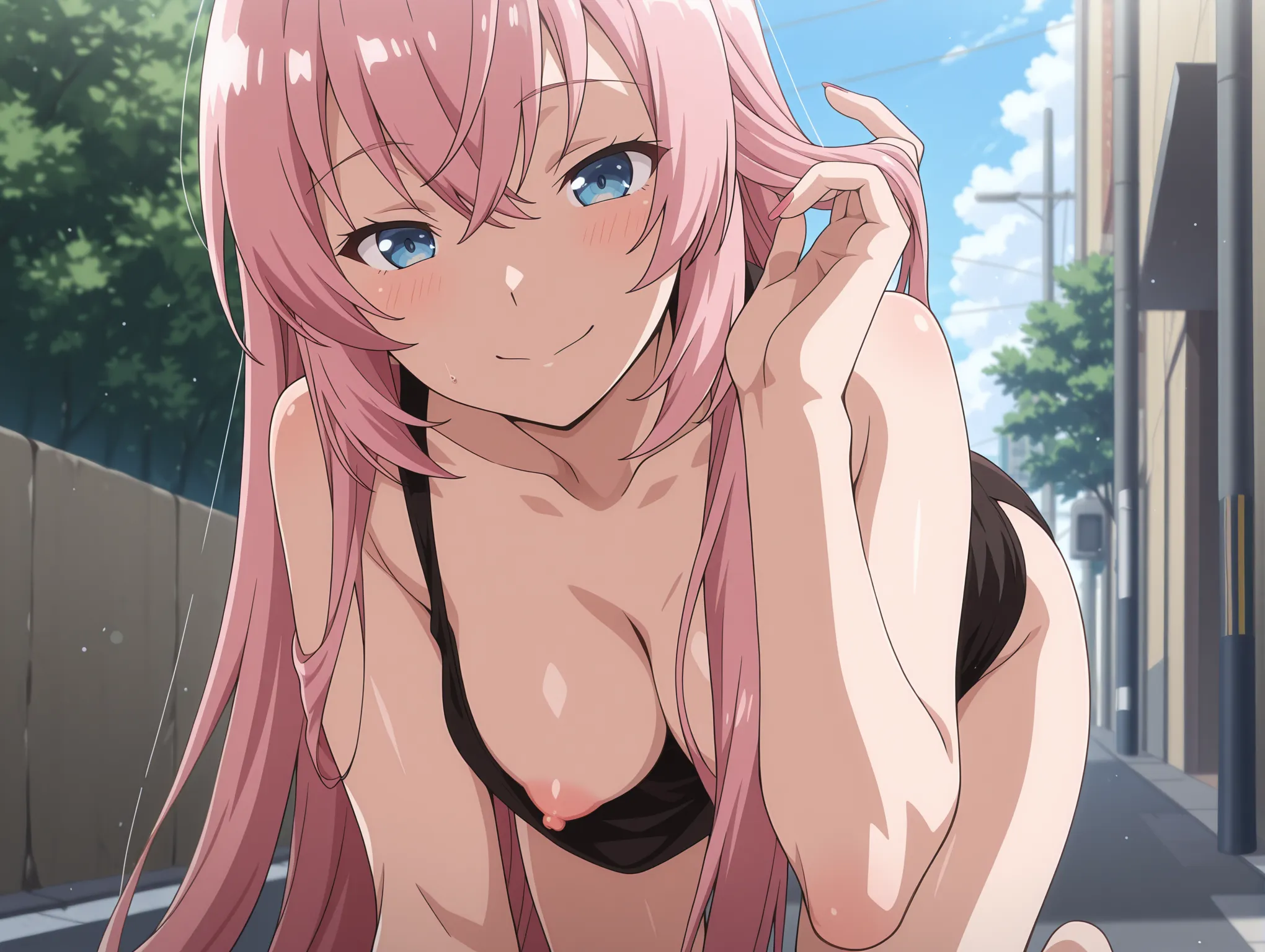 胸チラ