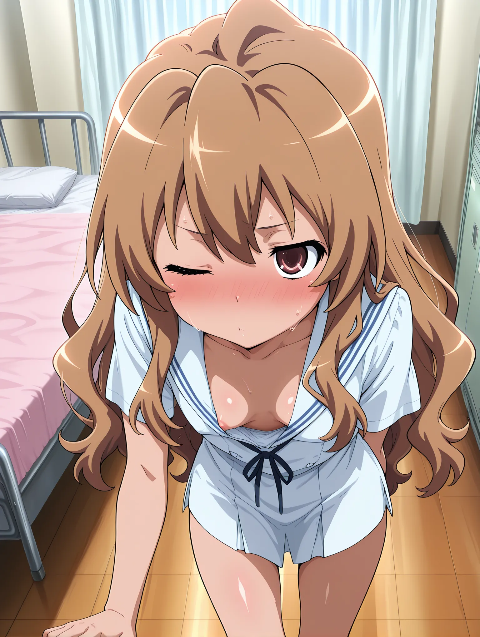 胸チラ