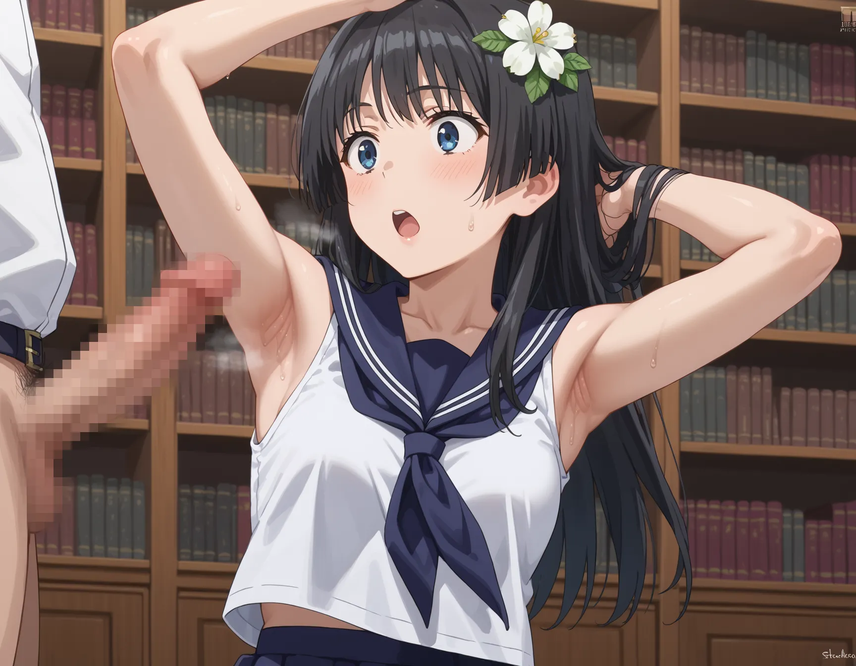 腋コキ