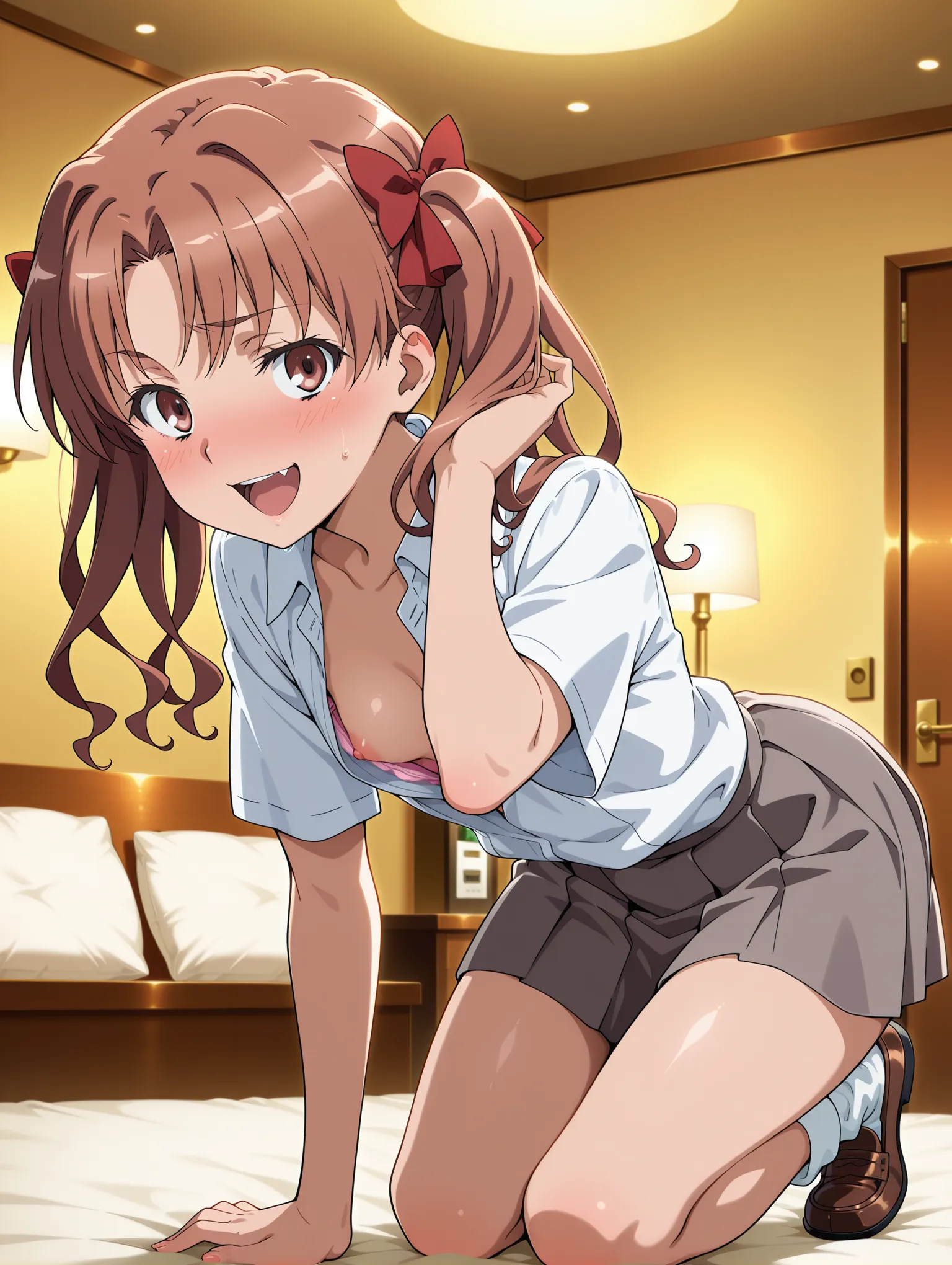 胸チラ