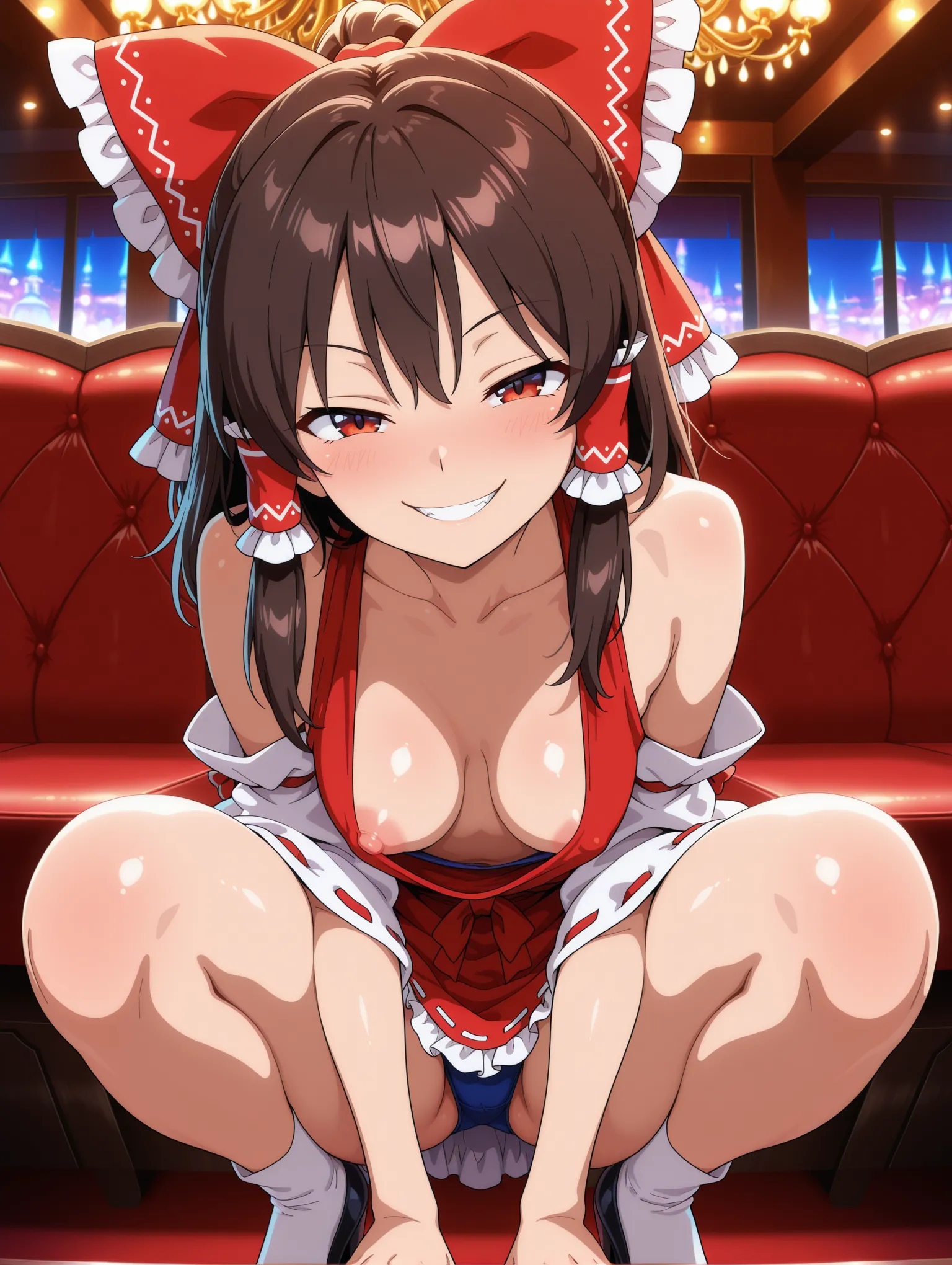胸チラ